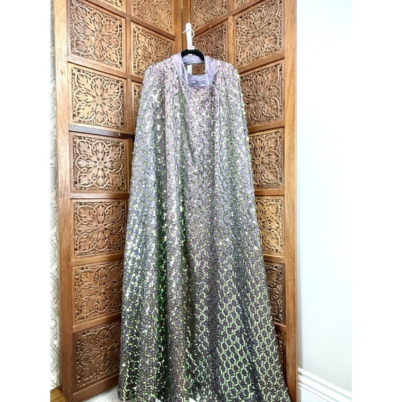 Jackets & Blazers - Vintage Sequin Cape Costume Cloak Masquerade Gothic Glam Halloween‎ Theater